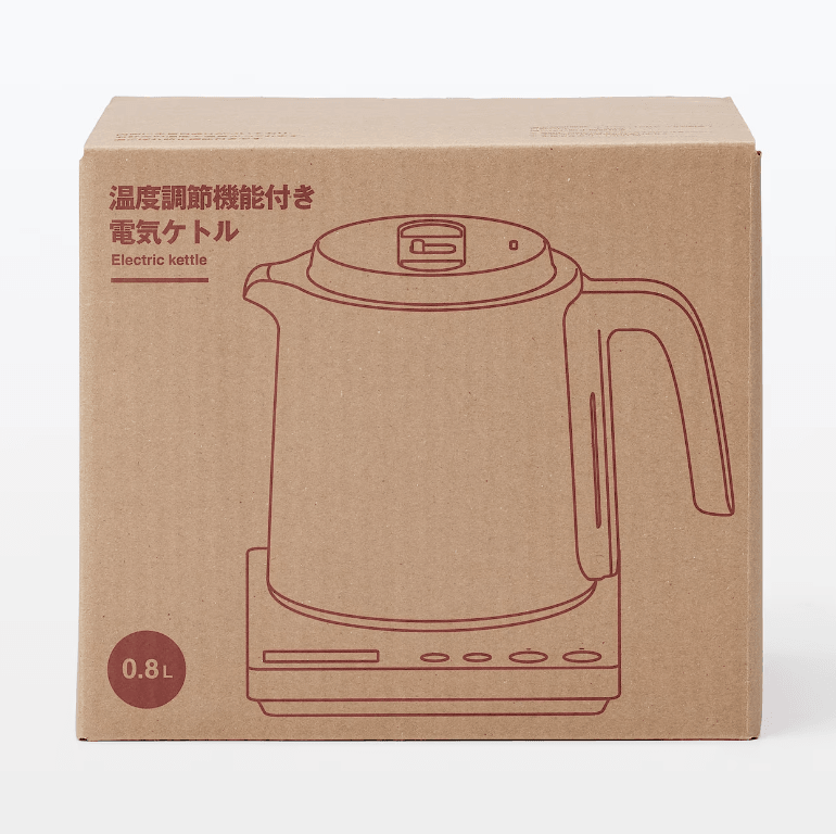 MUJI 無印良品 電熱水壺 附控溫功能 0.8L MJ-KEC08