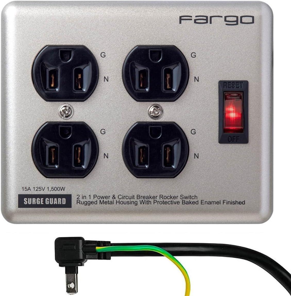 FARGO 工業風 插座 鐵製 汽車烤漆配色 延長插座 通路限定 風格露營 風格野營  PT400