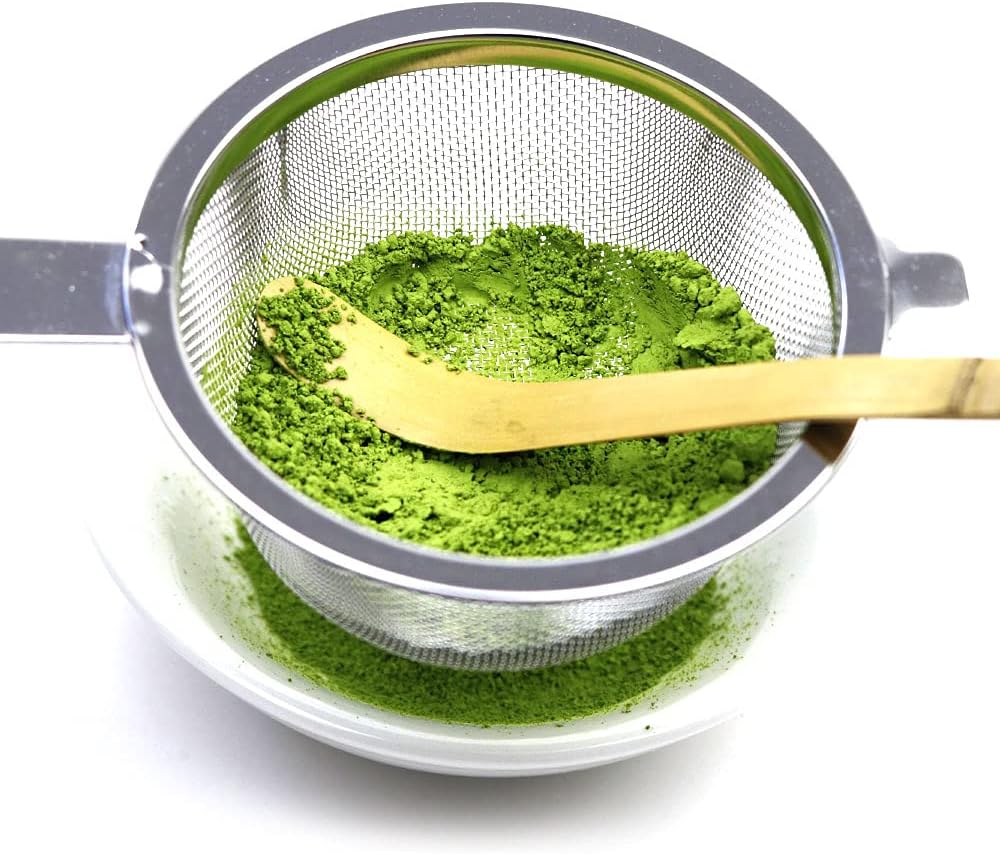 日本製 不鏽鋼抹茶篩粉器|18cm 抹茶專用濾網|燕市製 18-8鋼 芳香園