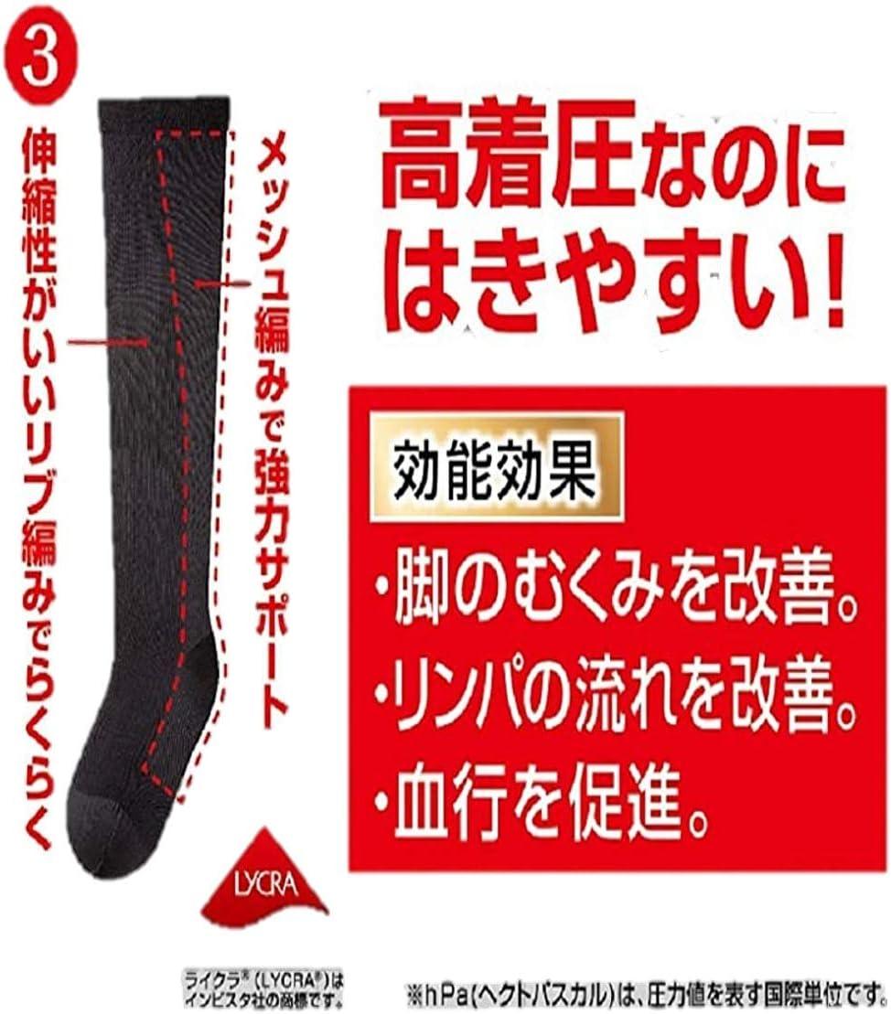 SLIMWALK 孅伶 Medical 淋巴高筒襪 黑色