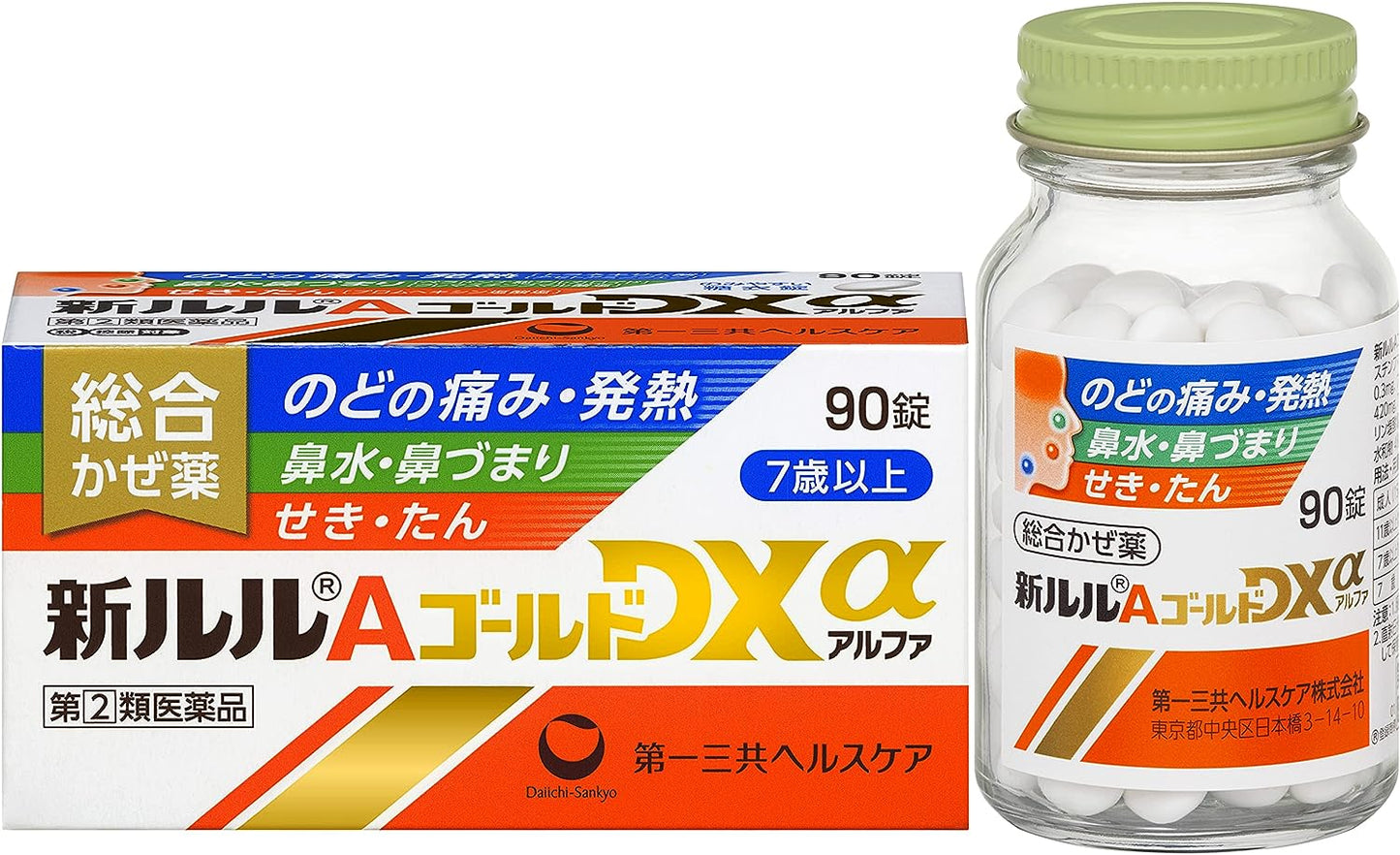 第一三共 新露露 綜合感冒藥 A錠 黃金DXα 90錠指定第2類醫藥品