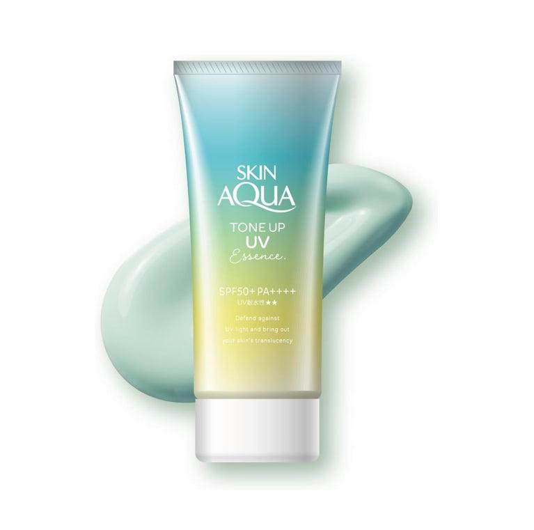樂敦 Rohto Skin Aqua 水潤肌柔光透亮防曬精華 80g(四色可選)