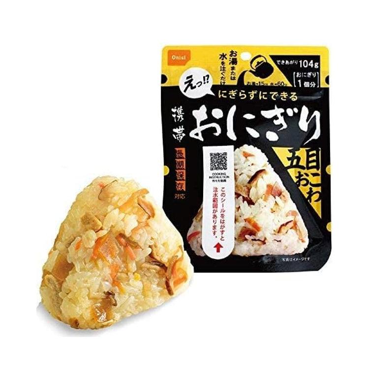 Onisi 尾西食品 飯糰 4種口味×2(5年保存期)防災食品 避難