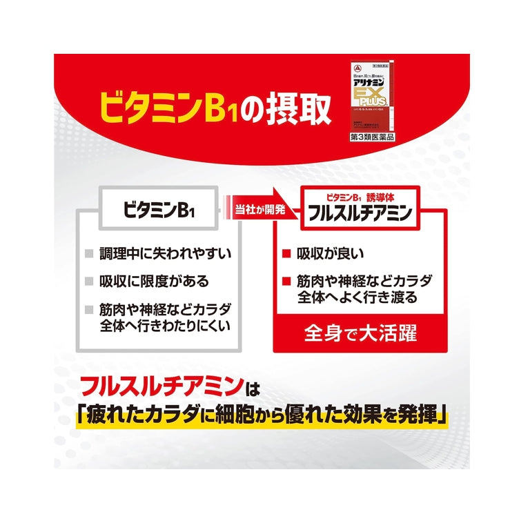 26年2月 合利他命製藥 ALINAMIN EX PLUS 強效錠 第3類医薬品 270錠