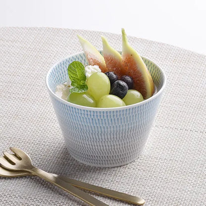 波佐見燒 放射刻紋杯｜一真窯 茶杯 蕎麥麵杯｜日本製（五色可選）