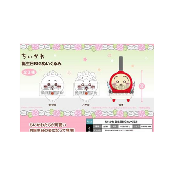 *非請勿下*2025/4月預約販售商品-吉伊卡哇生日系列景品