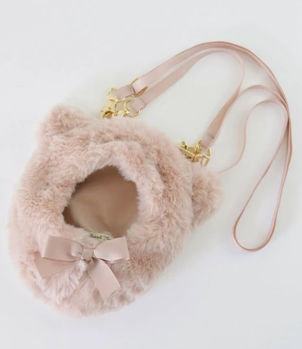 日牌【Appel Toi】ノンキャラオリジナル おくるみぬい2WAYショルダー ピンク