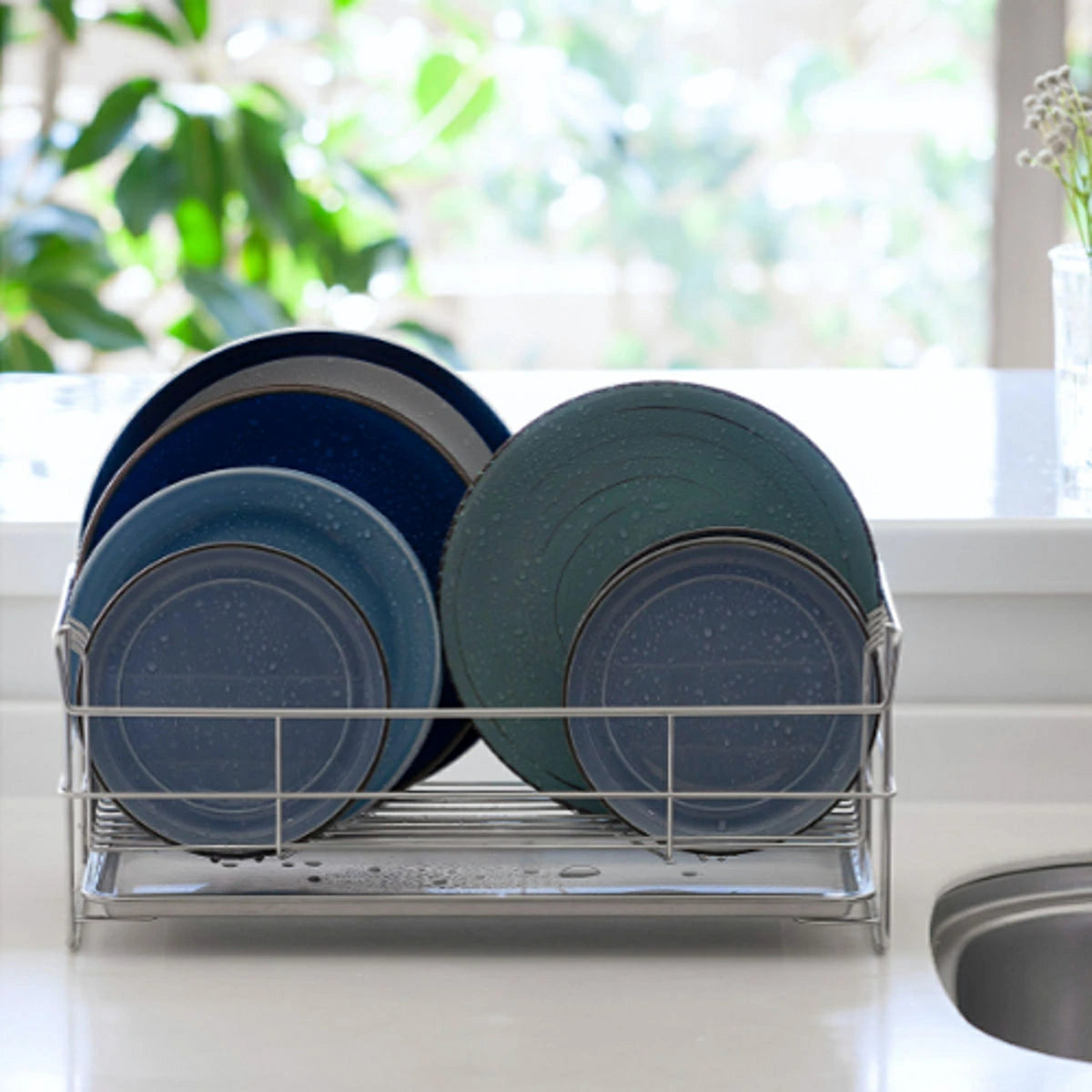 日本燕三條 Smart 不鏽鋼水切架｜水槽上瀝水籃｜大容量廚房收納｜日本製