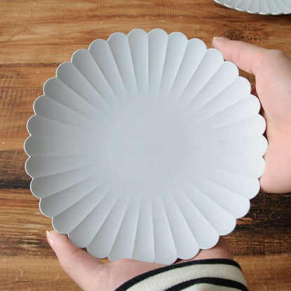 有田燒 TY Palace 160 中盤 16cm 霧灰｜日本製設計餐盤