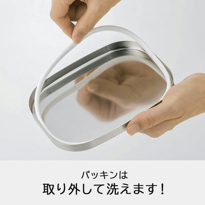 日本製 燕三條 TSUBAME 18-8 不鏽鋼便當盒 M｜極簡雙層餐盒｜自煮上班族首選 47261 下村企販