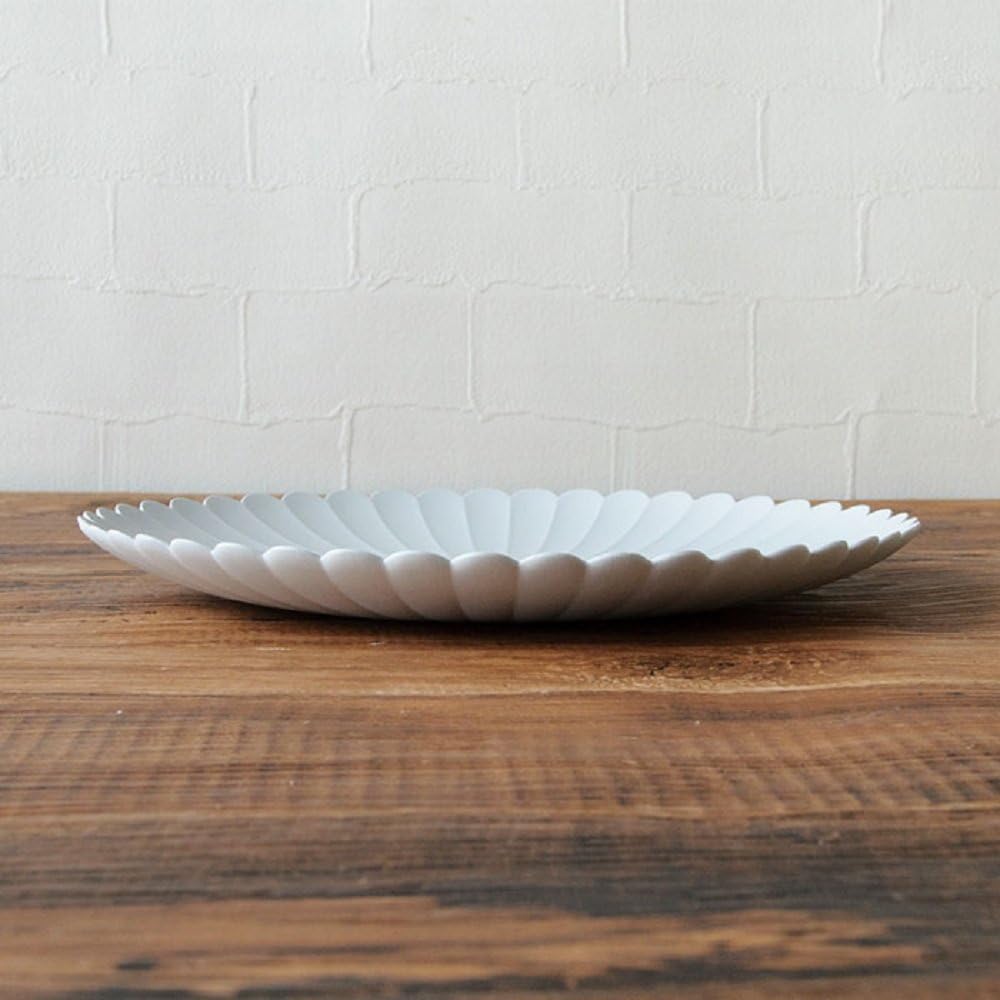 有田燒 TY Palace 220 大盤 22cm 霧灰｜日本製設計餐盤