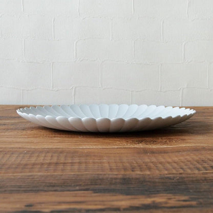 有田燒 TY Palace 220 大盤 22cm 霧灰｜日本製設計餐盤