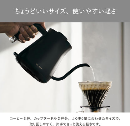 BALMUDA The Pot 手沖電熱壺 白色 KPT01JP-WH｜日本設計 細口壺 咖啡手沖壺 0.6L