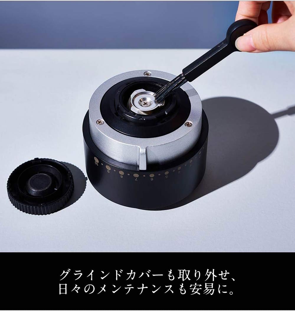 cores 錐刀電動咖啡磨豆機 C330 銀色 家用咖啡磨豆機