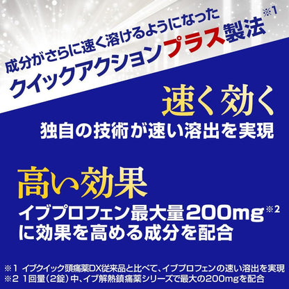 SS製藥 白兔牌 EVE QUICK DX 速效頭痛藥 金色加強版 60錠