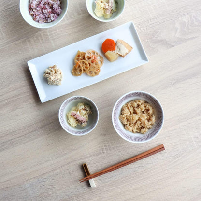 波佐見燒 富士刻紋飯碗｜一真窯 手作茶碗｜飛鉋刻紋 日本製（四色可選）