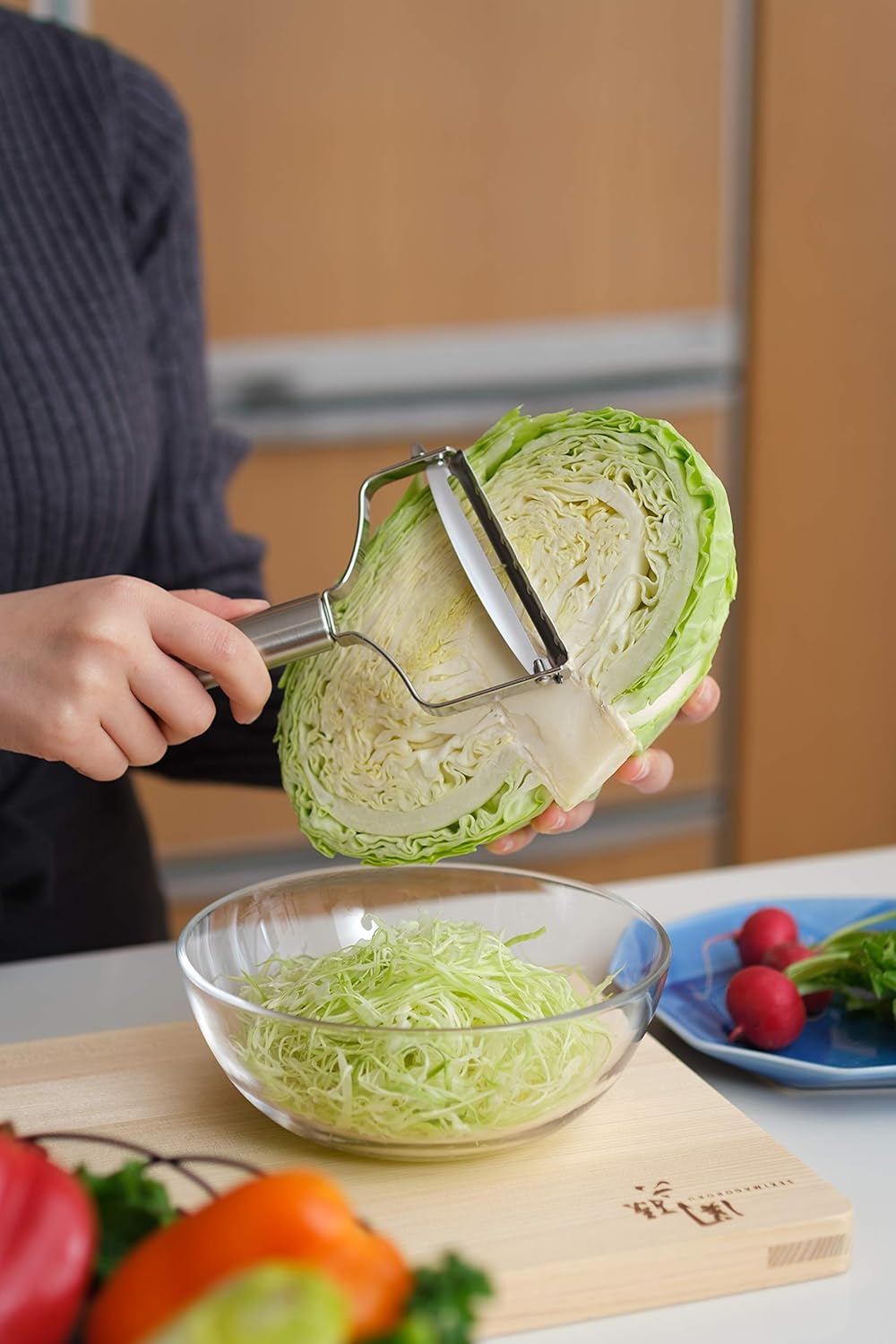 貝印 KAI 関孫六 全不鏽鋼寬刃削皮刀 DH3349｜日本製 關市刃物工藝 固定式削皮器