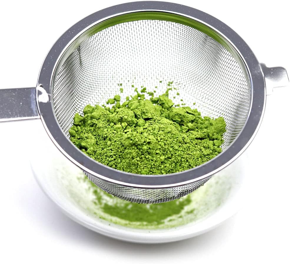 日本製 不鏽鋼抹茶篩粉器｜18cm 抹茶專用濾網｜燕市製 18-8鋼 芳香園