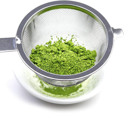 日本製 不鏽鋼抹茶篩粉器｜18cm 抹茶專用濾網｜燕市製 18-8鋼 芳香園