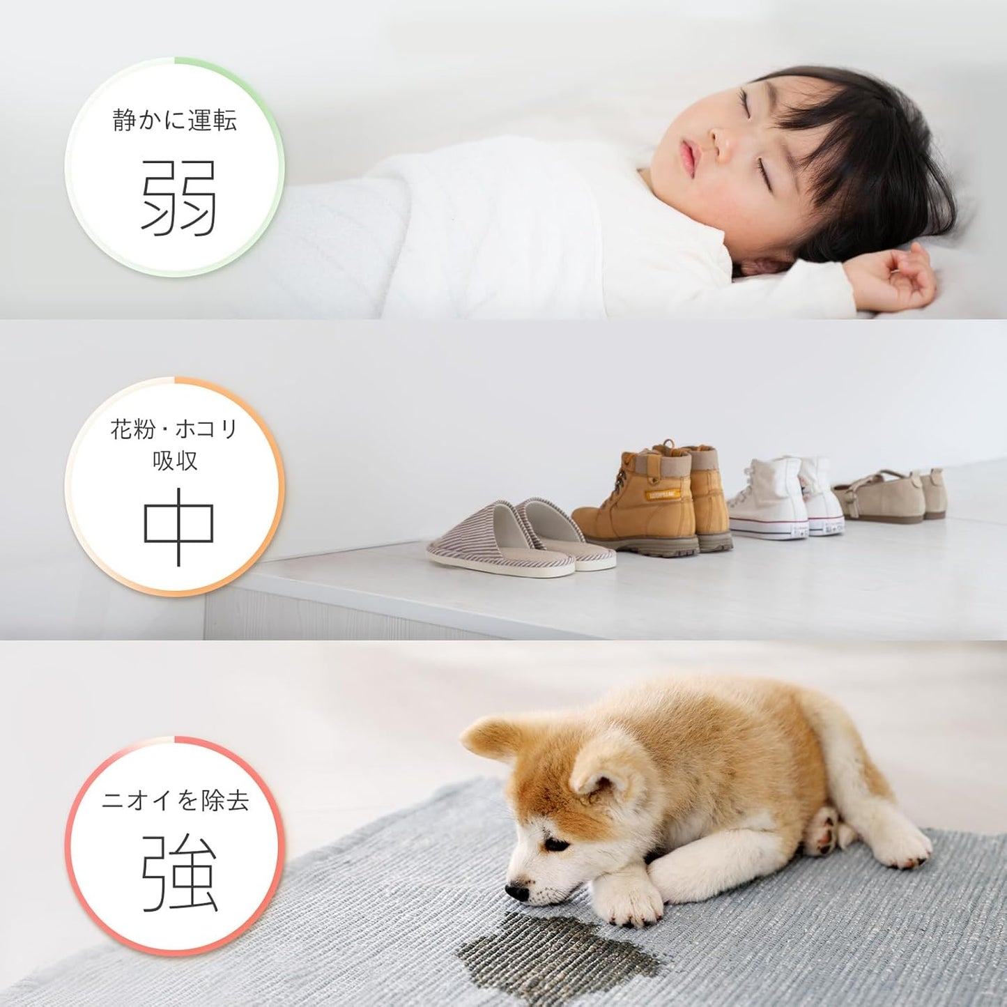 Levoit Core Mini 桌上型空氣清淨機｜小空間靜音設計 × HEPA濾網｜白色