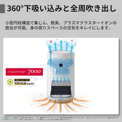 Sharp 夏普 FU-SC01-W 空氣清淨機｜Plasmacluster 7000｜6畳適用 小型夜燈款