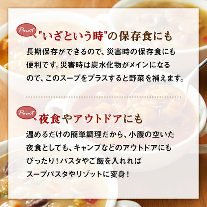 Kagome 防災食品 蔬菜湯 野菜食物包 5.5 年保存 緊急備用糧 非常食