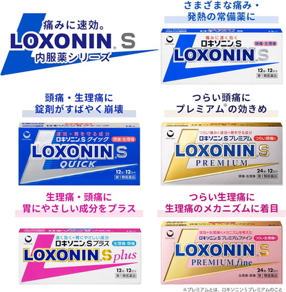 第一三共 LOXONIN S Premium 黄金退烧镇痛鎮痛解熱藥：24錠【1類】