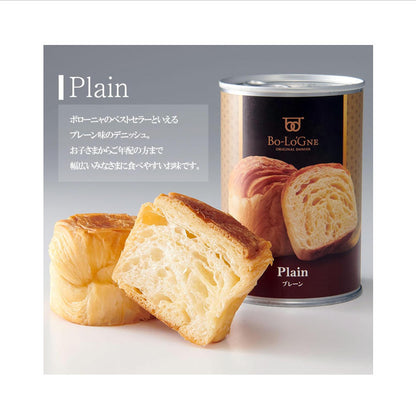 Bo-Lo'GNE 京都祇園 防災食品 罐頭麵包 5.5 年保存 非常食 1 箱 12 罐（3 種口味）