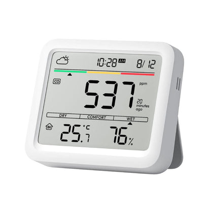 SwitchBot 溫濕度計 Pro｜智慧 CO2 二氧化碳監測儀：大螢幕顯示・健康辦公環境預警