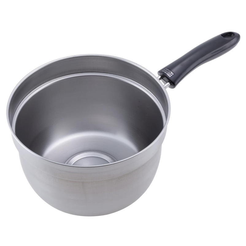 日本燕三條 18cm 不鏽鋼單手鍋｜防溢設計 附蓋｜電磁爐/瓦斯通用｜和平Freiz 日本製