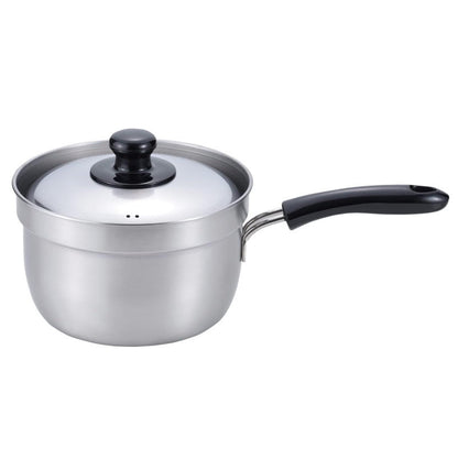 日本燕三條 18cm 不鏽鋼單手鍋｜防溢設計 附蓋｜電磁爐/瓦斯通用｜和平Freiz 日本製