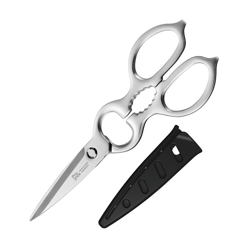 下村工業 ProGrade 日本製 全不鏽鋼廚房剪刀 PG-413（附刀套）｜刃物工藝剪刀