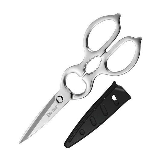 下村工業 ProGrade 日本製 全不鏽鋼廚房剪刀 PG-413（附刀套）｜刃物工藝剪刀