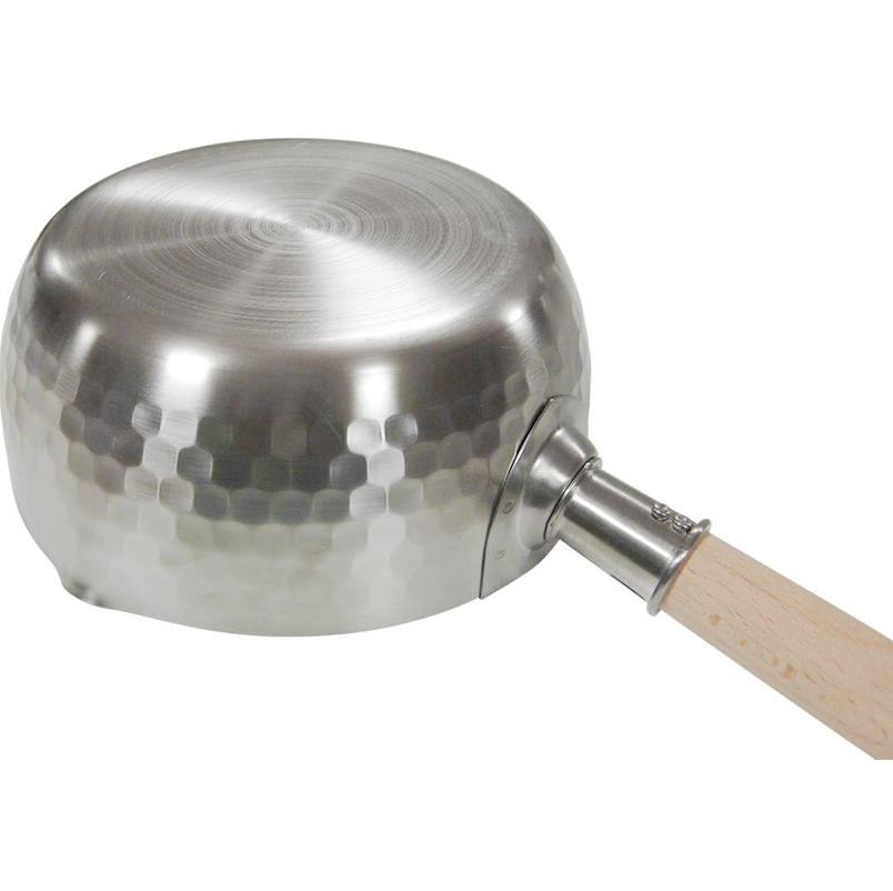 日本製 和平FREIZ 彩食庵 雪平鍋＋木柄濾網組 18cm｜IH電磁爐可用｜不鏽鋼日式湯鍋 SM-9549