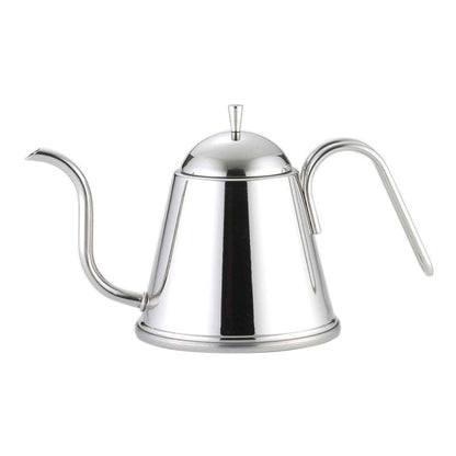 日本製 燕三條 YOSHIKAWA 細口不鏽鋼手沖壺 1.0L｜IH & 直火可用｜SH8994