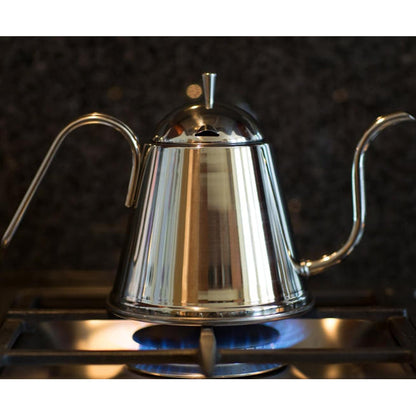 日本製 燕三條 YOSHIKAWA 細口不鏽鋼手沖壺 1.0L｜IH & 直火可用｜SH8994