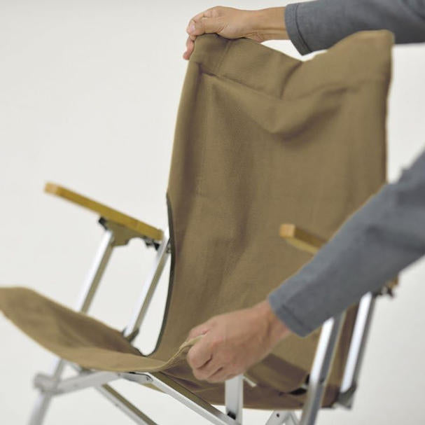 Snow Peak 露營椅 Low Chair 30 LV-091BR（棕色）｜日本製 折疊露營椅