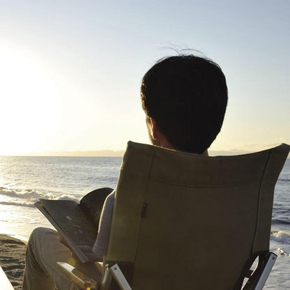 Snow Peak 露營椅 Low Chair 30 LV-091BR（棕色）｜日本製 折疊露營椅