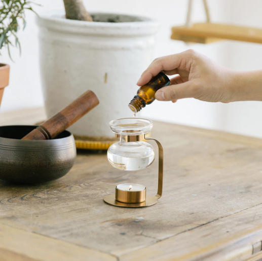 KINTO 日系極簡香氛精油暖燈 20322 黑色款｜精油燈｜蠟燭加熱式香氛爐｜送禮推薦