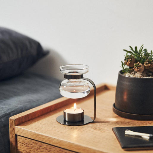 KINTO 日系極簡香氛精油暖燈 20322 黑色款｜精油燈｜蠟燭加熱式香氛爐｜送禮推薦