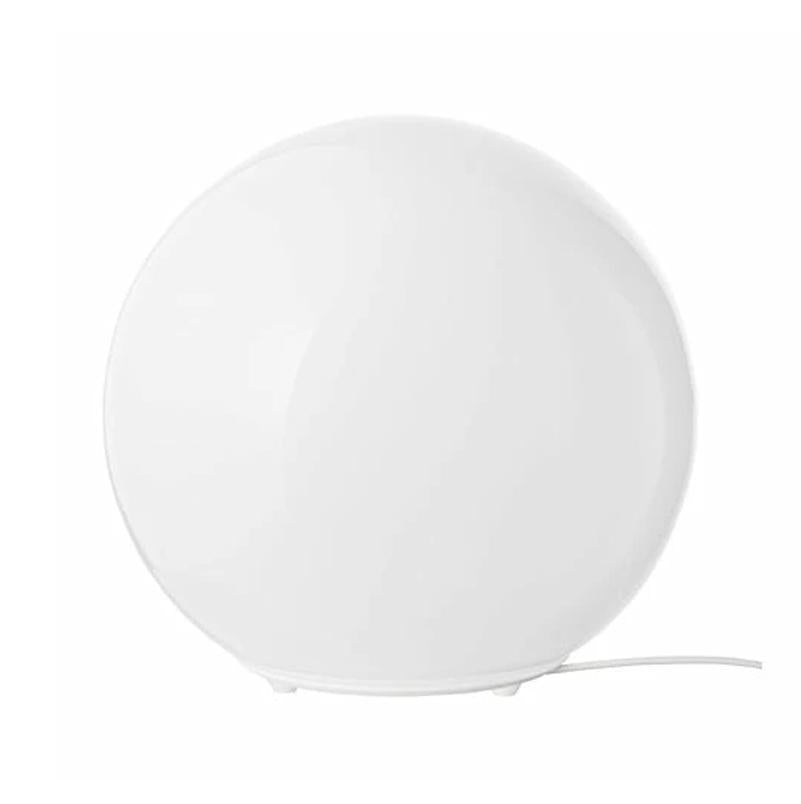 IKEA FADO 圓形桌燈 白色｜柔光玻璃氛圍燈・北歐極簡室內燈 90096376