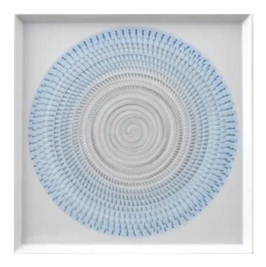 波佐見燒 漸層放射刻紋方皿 21cm｜一真窯 手作陶盤｜日本製（五色可選）