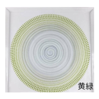 波佐見燒 漸層放射刻紋方皿 21cm｜一真窯 手作陶盤｜日本製（五色可選）