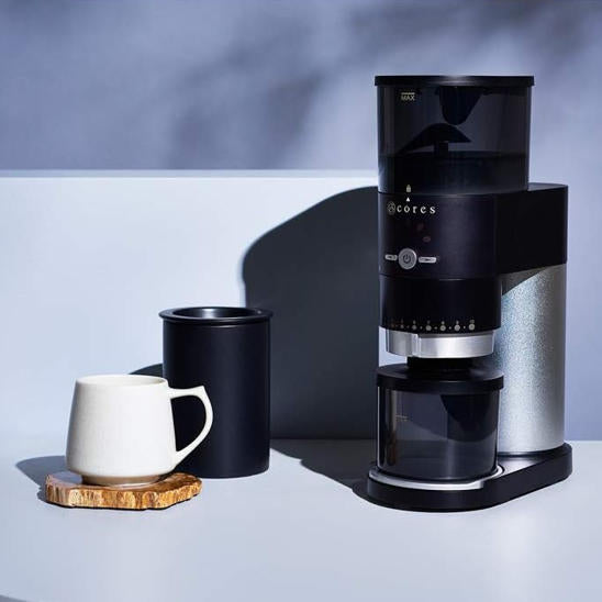 cores 錐刀電動咖啡磨豆機 C330 銀色 家用咖啡磨豆機