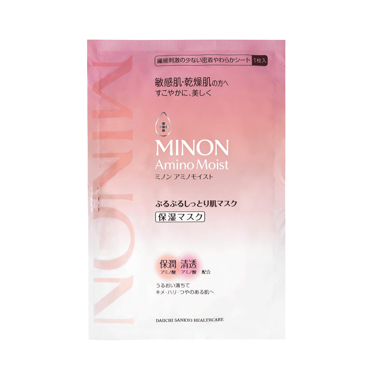 MINON 氨基酸水潤保濕修護面膜 4枚