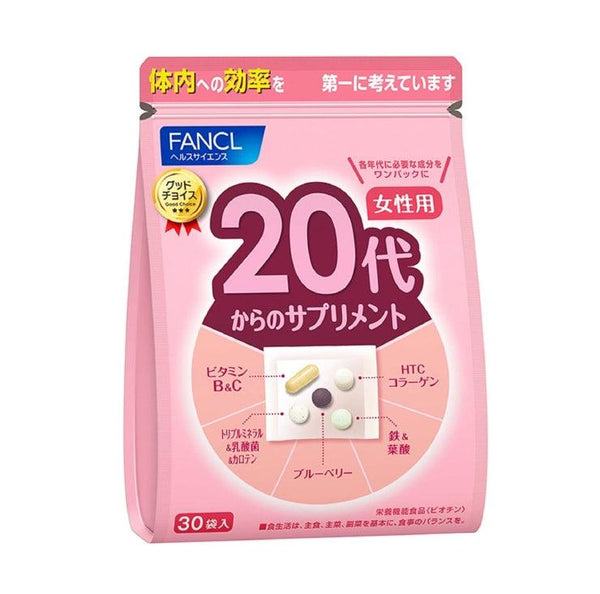 Fancl 芳珂 女性用綜合維他命 各年齡層 20歲 30歲 40歲 50歲 60歲（30袋入）