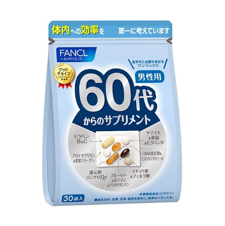 Fancl 芳珂 男性用綜合維他命 各年齡層 20歲 30歲 40歲 50歲 60歲（30袋入）