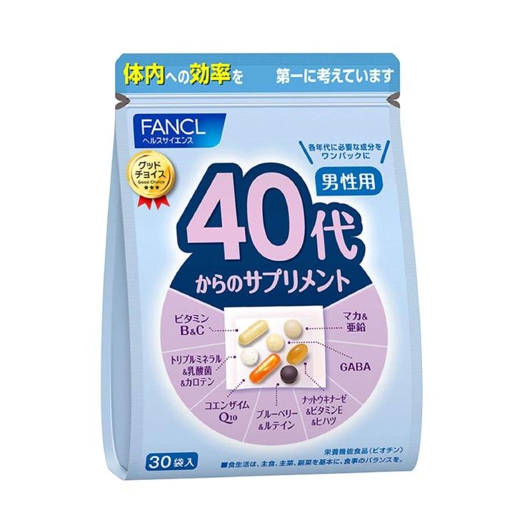 Fancl 芳珂 男性用綜合維他命 各年齡層 20歲 30歲 40歲 50歲 60歲（30袋入）