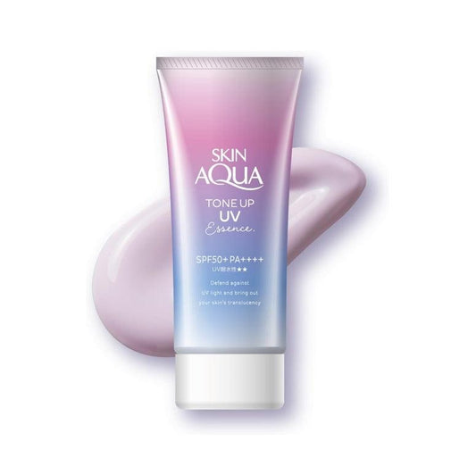 樂敦 Rohto Skin Aqua 水潤肌柔光透亮防曬精華 80g（四色可選）