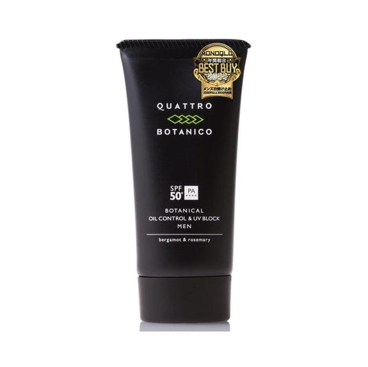 QUATTRO BOTANICO 男士控油防水防曬乳  敏感肌膚  SPF50+/PA++++ 50g
